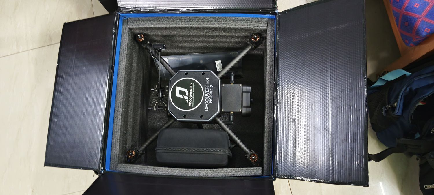 UAV packed in a field transit case